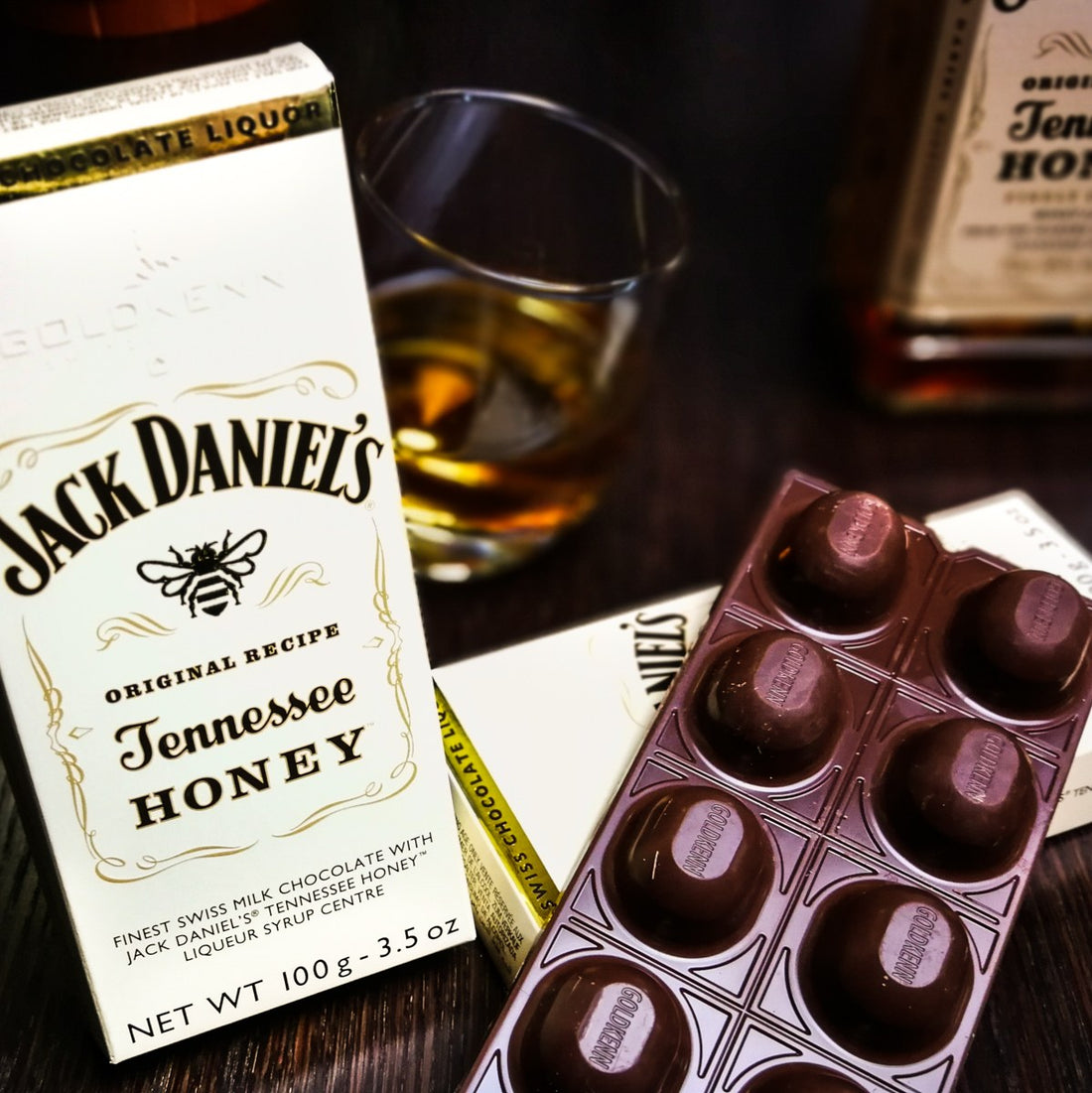 Jack Daniel’s Tennessee Honey Chocolate – 100g